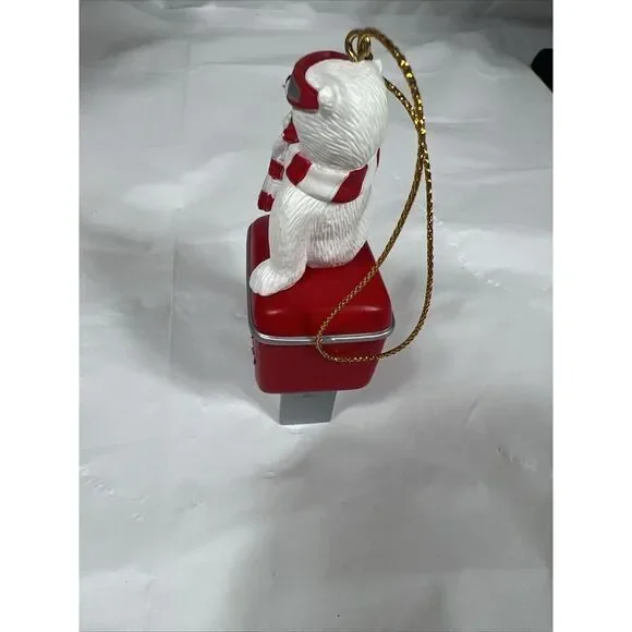 1998 COCA-COLA POLAR BEAR COLLECTION ORNAMENT - Bear Coke Machine - - Picture 11 of 12